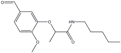 2-(5-formyl-2-methoxyphenoxy)-N-pentylpropanamide