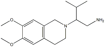 2-(6,7-dimethoxy-1,2,3,4-tetrahydroisoquinolin-2-yl)-3-methylbutan-1-amine|