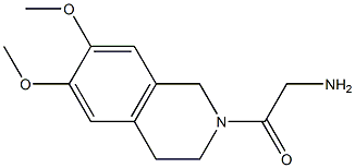 2-(6,7-dimethoxy-3,4-dihydroisoquinolin-2(1H)-yl)-2-oxoethanamine,,结构式