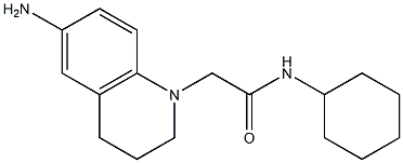 2-(6-amino-1,2,3,4-tetrahydroquinolin-1-yl)-N-cyclohexylacetamide,,结构式