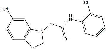 2-(6-amino-2,3-dihydro-1H-indol-1-yl)-N-(2-chlorophenyl)acetamide|