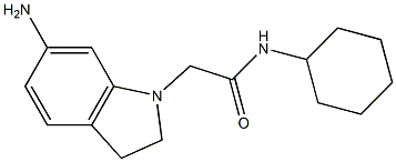 2-(6-amino-2,3-dihydro-1H-indol-1-yl)-N-cyclohexylacetamide