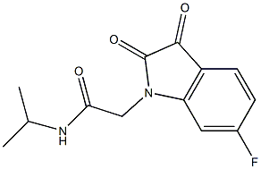 2-(6-fluoro-2,3-dioxo-2,3-dihydro-1H-indol-1-yl)-N-(propan-2-yl)acetamide