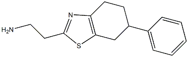 2-(6-phenyl-4,5,6,7-tetrahydro-1,3-benzothiazol-2-yl)ethanamine Structure