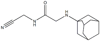 2-(adamantan-1-ylamino)-N-(cyanomethyl)acetamide Structure