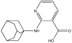 2-(adamantan-1-ylamino)pyridine-3-carboxylic acid Struktur