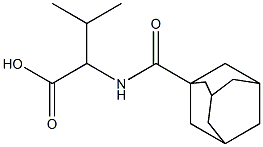 2-(adamantan-1-ylformamido)-3-methylbutanoic acid Struktur