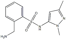  2-(aminomethyl)-N-(1,3-dimethyl-1H-pyrazol-5-yl)benzenesulfonamide