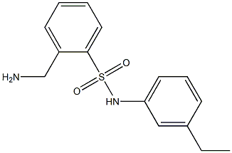 2-(aminomethyl)-N-(3-ethylphenyl)benzenesulfonamide Structure