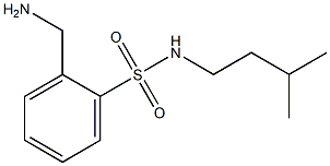 2-(aminomethyl)-N-(3-methylbutyl)benzene-1-sulfonamide Structure