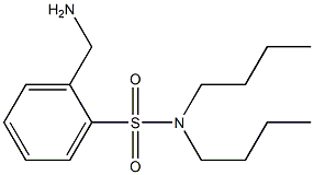 2-(aminomethyl)-N,N-dibutylbenzene-1-sulfonamide 化学構造式