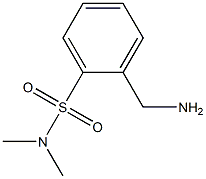 2-(aminomethyl)-N,N-dimethylbenzene-1-sulfonamide Struktur