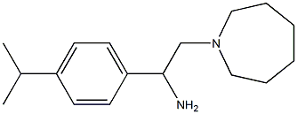 2-(azepan-1-yl)-1-[4-(propan-2-yl)phenyl]ethan-1-amine 化学構造式