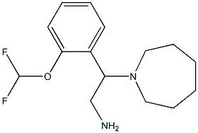 2-(azepan-1-yl)-2-[2-(difluoromethoxy)phenyl]ethan-1-amine Structure