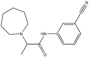  2-(azepan-1-yl)-N-(3-cyanophenyl)propanamide