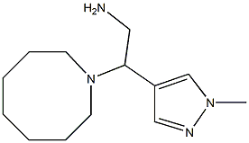 2-(azocan-1-yl)-2-(1-methyl-1H-pyrazol-4-yl)ethan-1-amine Structure