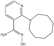 2-(azocan-1-yl)-N'-hydroxypyridine-3-carboximidamide 结构式