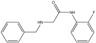 2-(benzylamino)-N-(2-fluorophenyl)acetamide Struktur