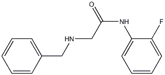 2-(benzylamino)-N-(2-fluorophenyl)acetamide 化学構造式