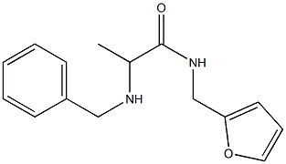 2-(benzylamino)-N-(furan-2-ylmethyl)propanamide Structure