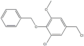 2-(benzyloxy)-1-chloro-5-(chloromethyl)-3-methoxybenzene Structure