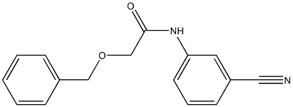 2-(benzyloxy)-N-(3-cyanophenyl)acetamide,,结构式