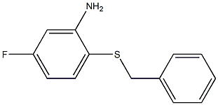 2-(benzylsulfanyl)-5-fluoroaniline,,结构式