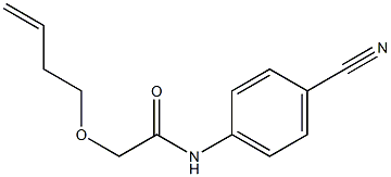 2-(but-3-en-1-yloxy)-N-(4-cyanophenyl)acetamide