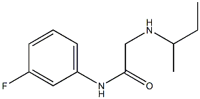 2-(butan-2-ylamino)-N-(3-fluorophenyl)acetamide