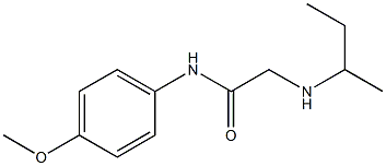 2-(butan-2-ylamino)-N-(4-methoxyphenyl)acetamide Struktur