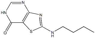 2-(butylamino)[1,3]thiazolo[4,5-d]pyrimidin-7(6H)-one,,结构式