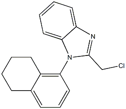 2-(chloromethyl)-1-(5,6,7,8-tetrahydronaphthalen-1-yl)-1H-1,3-benzodiazole Structure