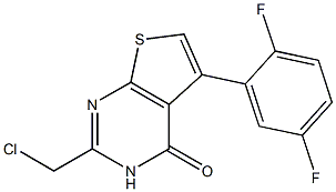 2-(chloromethyl)-5-(2,5-difluorophenyl)-3H,4H-thieno[2,3-d]pyrimidin-4-one|