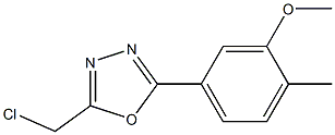 2-(chloromethyl)-5-(3-methoxy-4-methylphenyl)-1,3,4-oxadiazole Structure