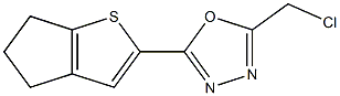 2-(chloromethyl)-5-{4H,5H,6H-cyclopenta[b]thiophen-2-yl}-1,3,4-oxadiazole