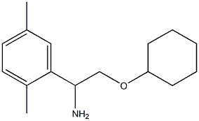 2-(cyclohexyloxy)-1-(2,5-dimethylphenyl)ethanamine Structure