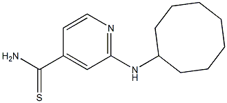 2-(cyclooctylamino)pyridine-4-carbothioamide 结构式