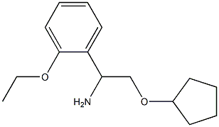 2-(cyclopentyloxy)-1-(2-ethoxyphenyl)ethanamine 结构式