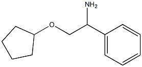 2-(cyclopentyloxy)-1-phenylethanamine Structure