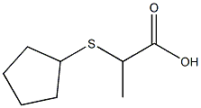 2-(cyclopentylthio)propanoic acid Structure