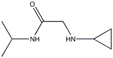 2-(cyclopropylamino)-N-(propan-2-yl)acetamide Structure