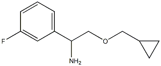 2-(cyclopropylmethoxy)-1-(3-fluorophenyl)ethan-1-amine|
