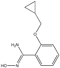 2-(cyclopropylmethoxy)-N'-hydroxybenzene-1-carboximidamide Structure