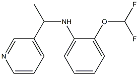 2-(difluoromethoxy)-N-[1-(pyridin-3-yl)ethyl]aniline 结构式