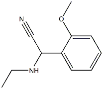 2-(ethylamino)-2-(2-methoxyphenyl)acetonitrile Struktur