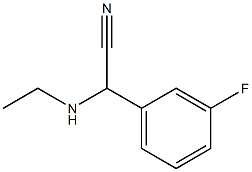 2-(ethylamino)-2-(3-fluorophenyl)acetonitrile Struktur