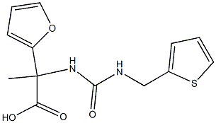 2-(furan-2-yl)-2-{[(thiophen-2-ylmethyl)carbamoyl]amino}propanoic acid|