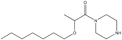 2-(heptyloxy)-1-(piperazin-1-yl)propan-1-one,,结构式