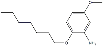 2-(heptyloxy)-5-methoxyaniline,,结构式