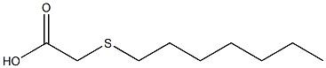 2-(heptylsulfanyl)acetic acid,,结构式